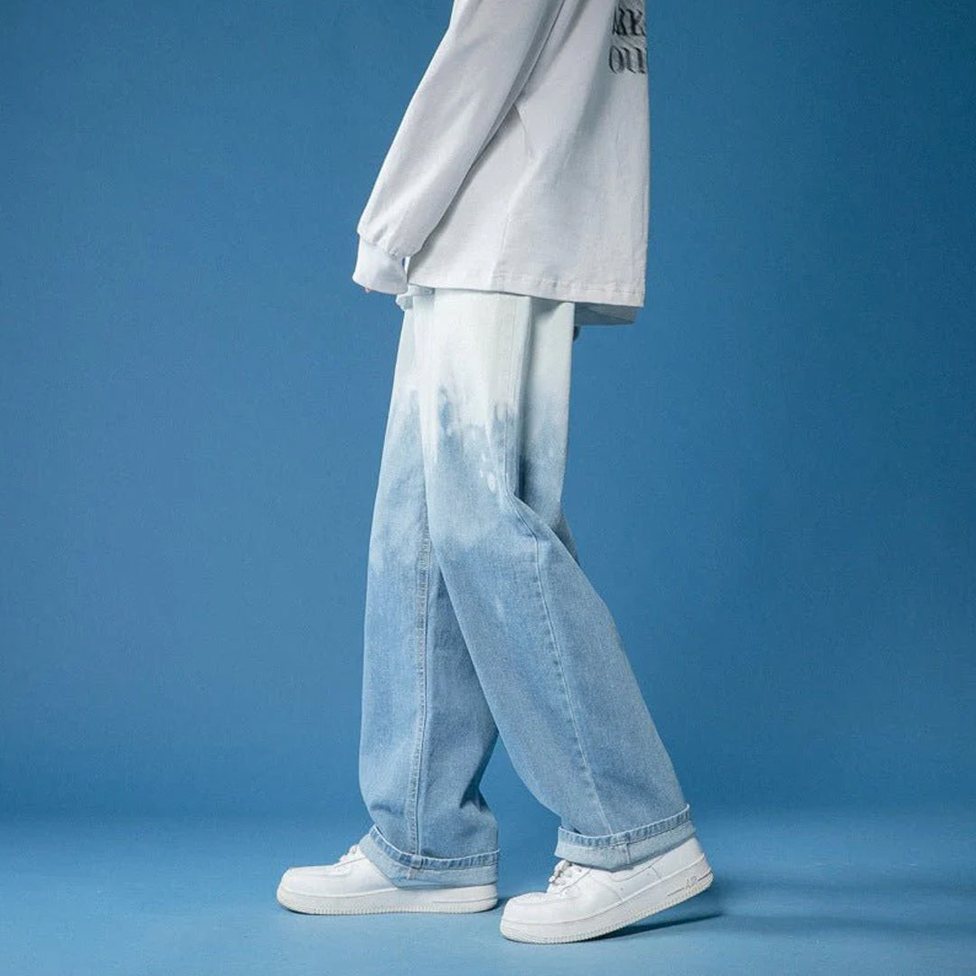 GRADIENT BAGGY JEANS